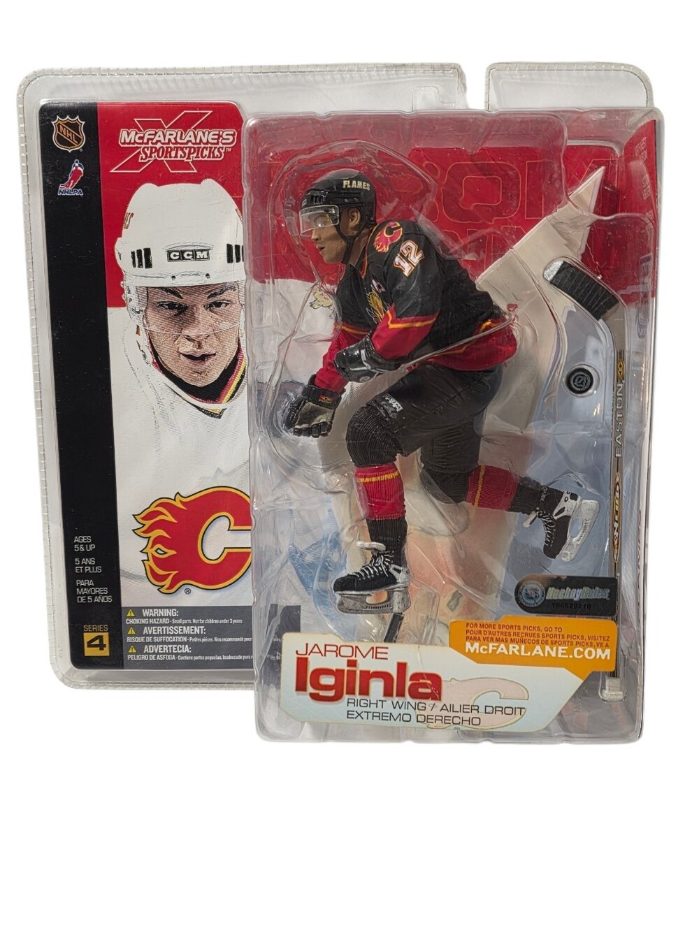 McFarlane SportsPicks Jarome Iginla Calgary Flames Figure - Black & Red Variant